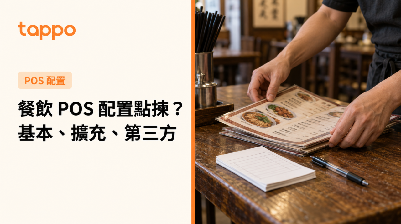 香港餐飲店以紙本餐牌、訂單紙和筆整理 POS 配置的櫃檯實景